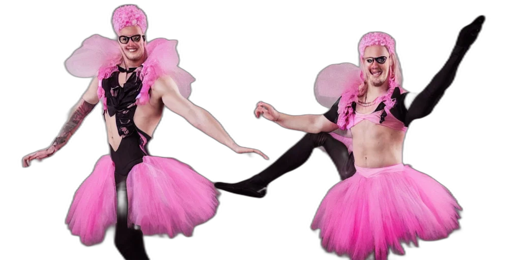 ola, englund, pink, ballerina transparent PNG cut-out