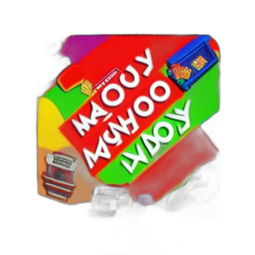 3d render, play, doh, monopoly transparent PNG cut-out