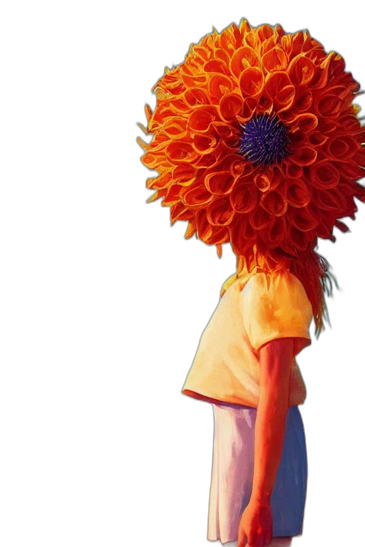 flower, dress, crown, umbrella, oil painting, photorealistic, watercolor, concept art transparent PNG cut-out