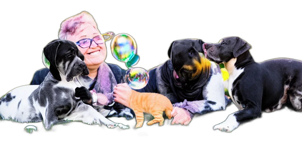 animal, photorealistic, tiny, adorable, kitten, elderly, great, dane transparent PNG cut-out