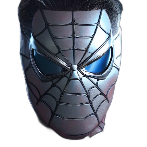 mask, face, comic book art, 3d render transparent PNG cut-out