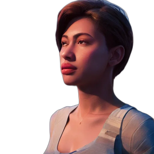 face, dress, photorealistic, concept art transparent PNG cut-out