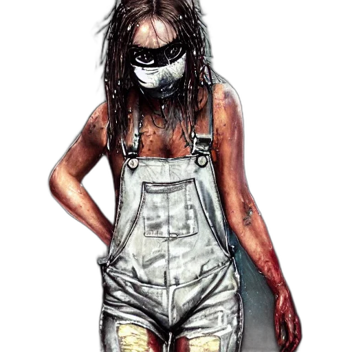 mask, concept art, comic book art, photorealistic, cyberpunk, full, body, pose transparent PNG cut-out