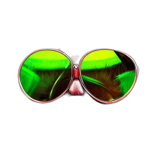 jewelry, jacket, 3d render, green, neon, portrait, cat, movie transparent PNG cut-out