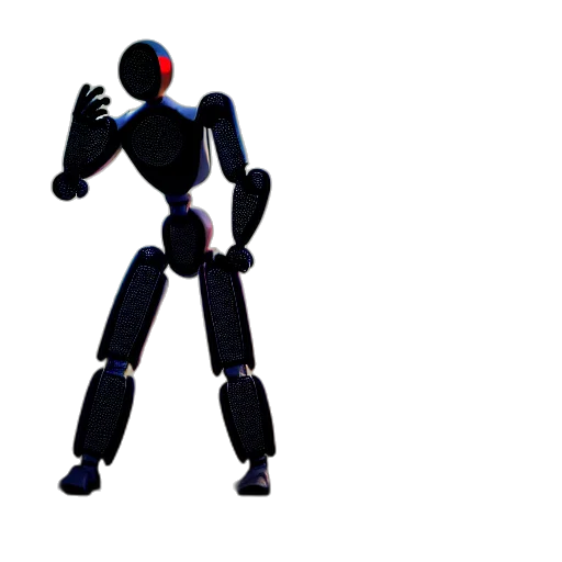 robot, staff, jacket, 3d render, concept art, pixel art, cartoon, outer space transparent PNG cut-out