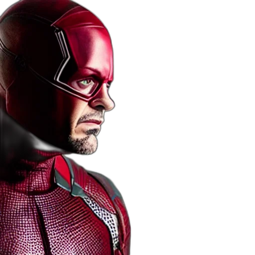 comic book art, robert, downey, daredevil transparent PNG cut-out