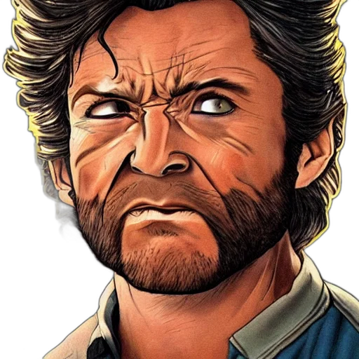 face, hair, comic book art, cartoon transparent PNG cut-out