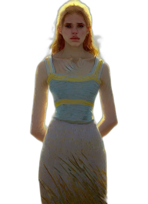dress, face, creature, hair, 3d render, concept art, photorealistic, fantasy art transparent PNG cut-out