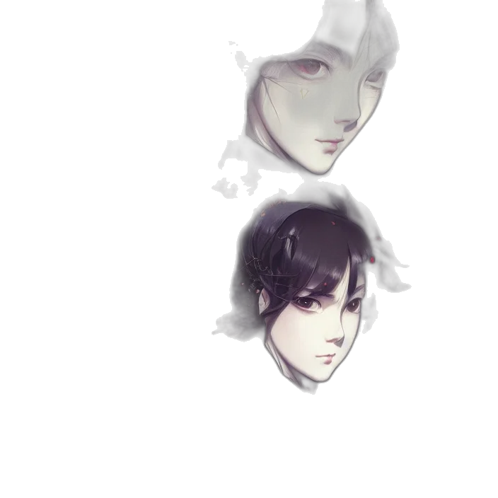 face, mask, robot, creature, concept art, photorealistic, fantasy art, anime transparent PNG cut-out