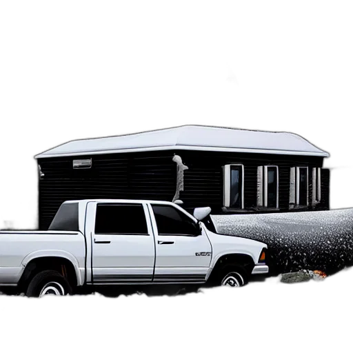 car, building, photorealistic, 3d render transparent PNG cut-out