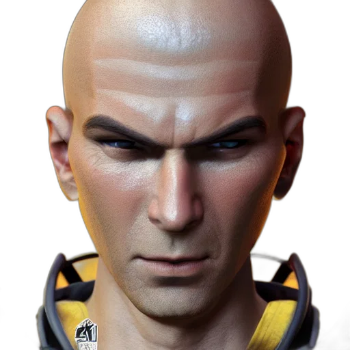 face, mask, 3d render, cyberpunk, photorealistic, concept art, zidane, tribal transparent PNG cut-out