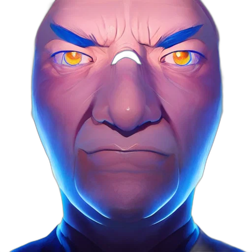 face, mask, robot, creature, concept art, 3d render, comic book art, cyberpunk transparent PNG cut-out