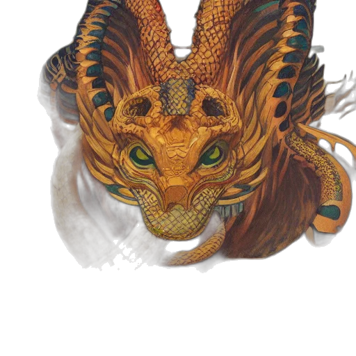 dragon, mask, creature, animal transparent PNG cut-out