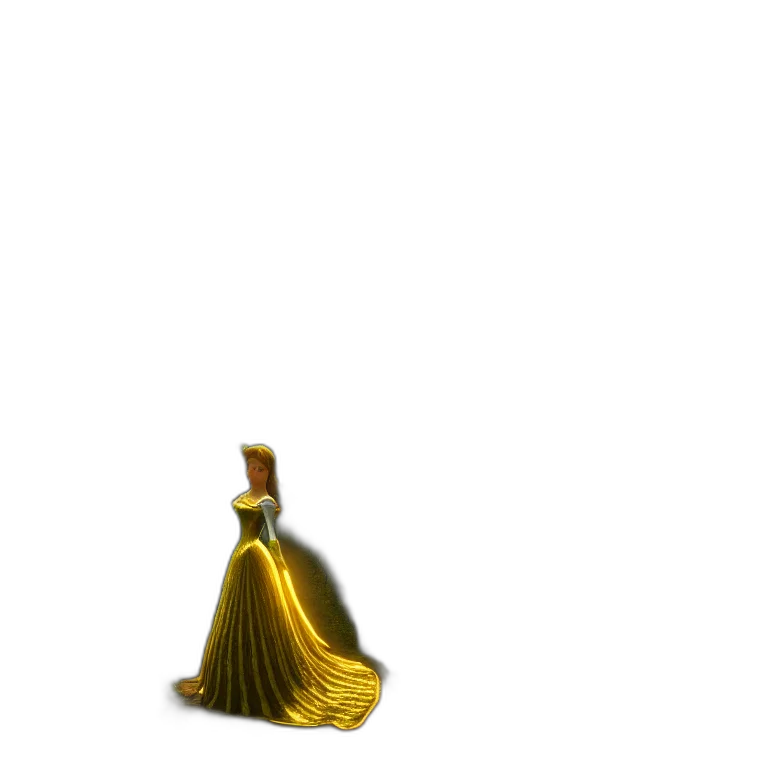 dress, crown, bottle, umbrella, 3d render, concept art, pixel art, photorealistic transparent PNG cut-out