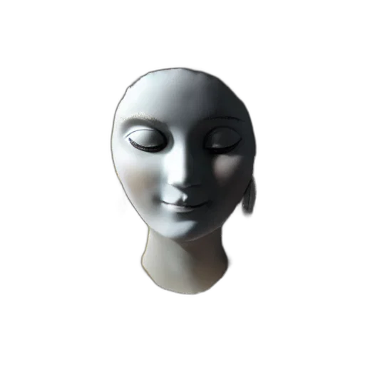 mask, face, hat, jewelry, 3d render, photorealistic, concept art, oil painting transparent PNG cut-out