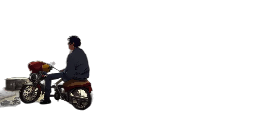 jacket, robot, car, staff transparent PNG cut-out