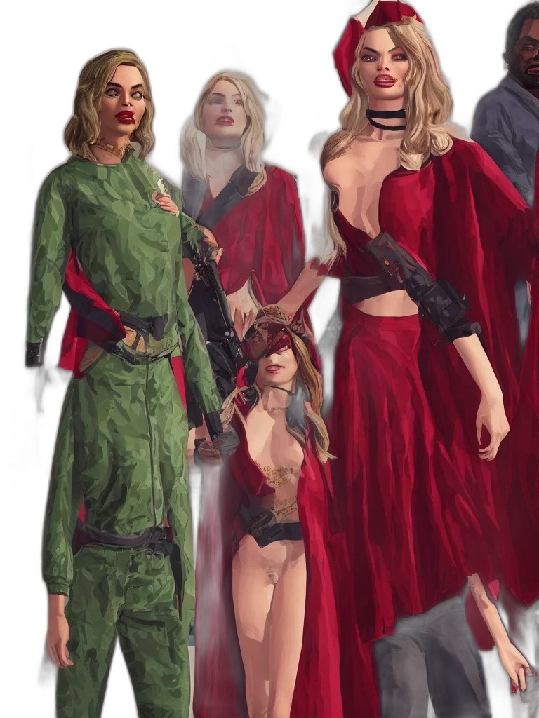 dress, concept art, fantasy art, comic book art transparent PNG cut-out