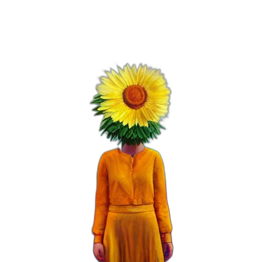 flower, dress, mask, crown transparent PNG cut-out