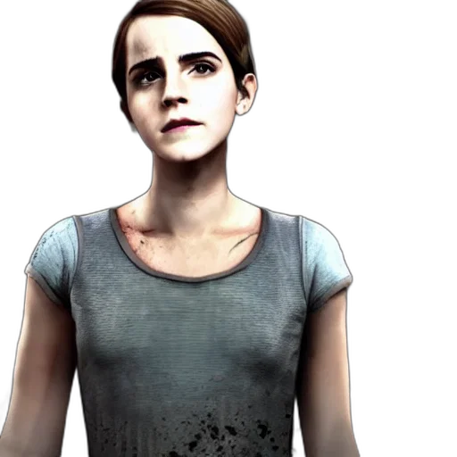 face, dress, concept art, photorealistic transparent PNG cut-out