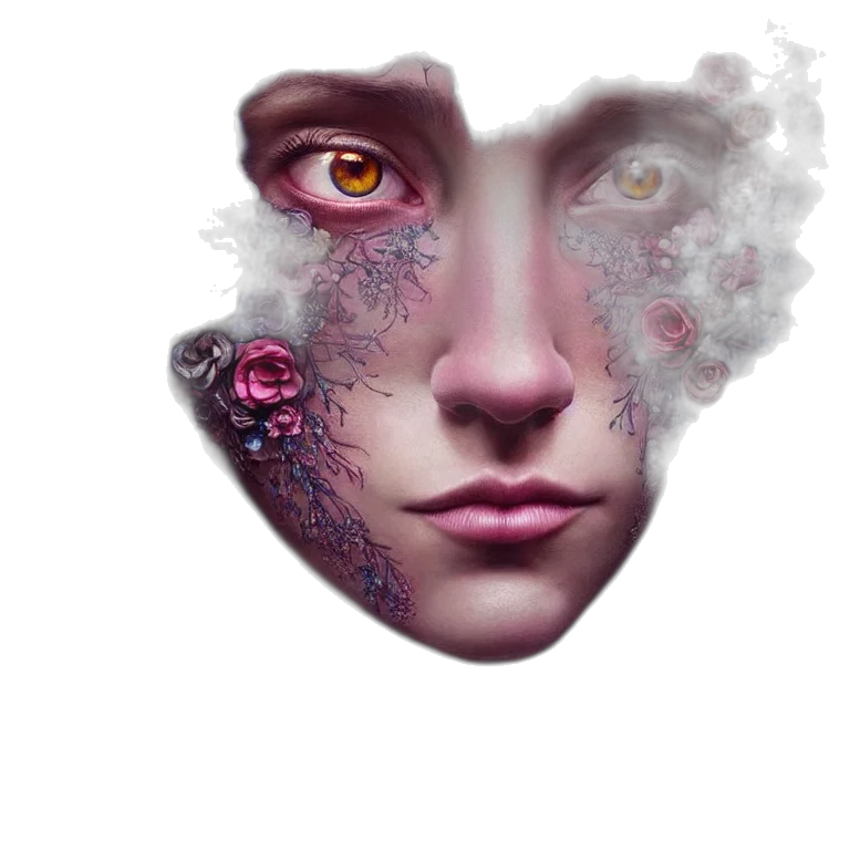 face, mask, creature, robot transparent PNG cut-out