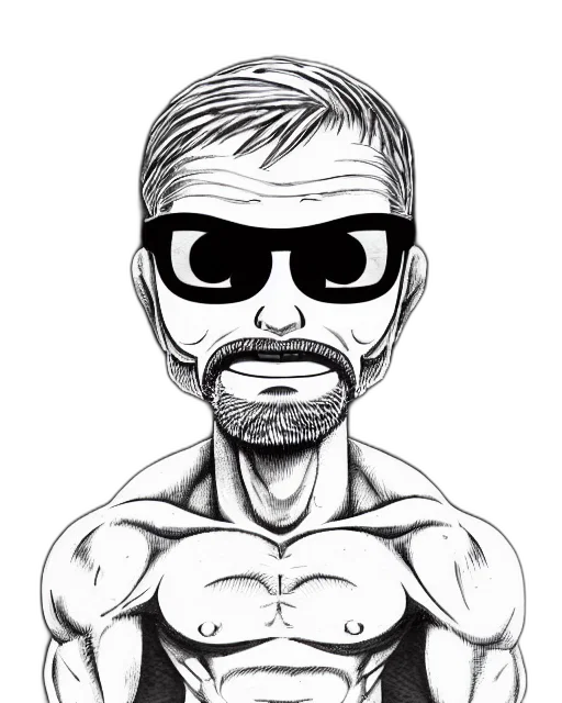 cartoon, comic book art, pencil sketch, photorealistic transparent PNG cut-out