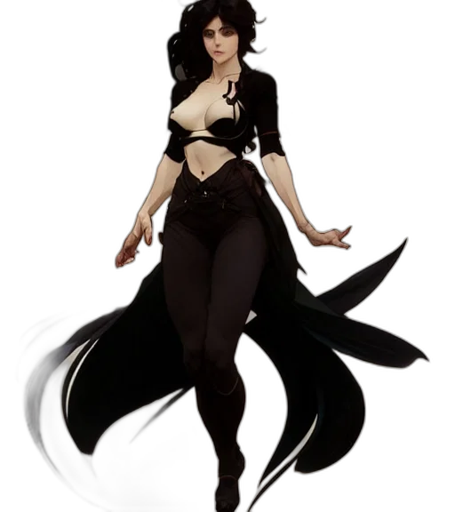 concept art, fantasy art, pixel art, comic book art, underwater, dark, monochrome, full transparent PNG cut-out