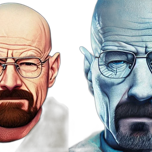 comic book art, concept art, photorealistic, 3d render, walter, white, avatar transparent PNG cut-out