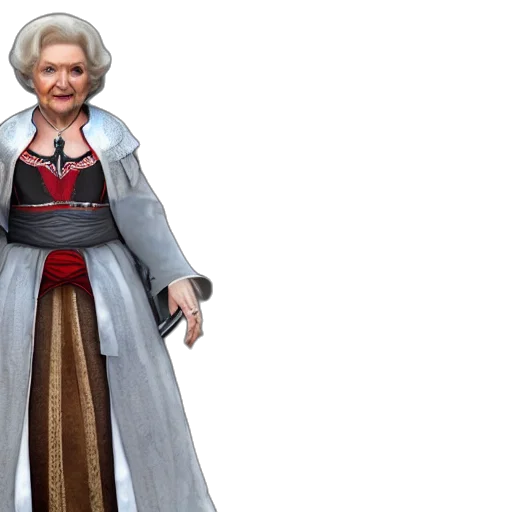 3d render, concept art, betty, white transparent PNG cut-out