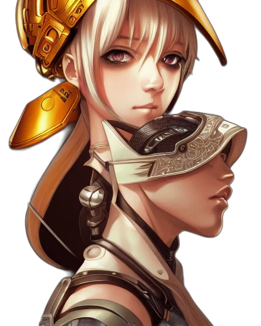 mask, face, staff, hat, fantasy art, concept art, anime, photorealistic transparent PNG cut-out