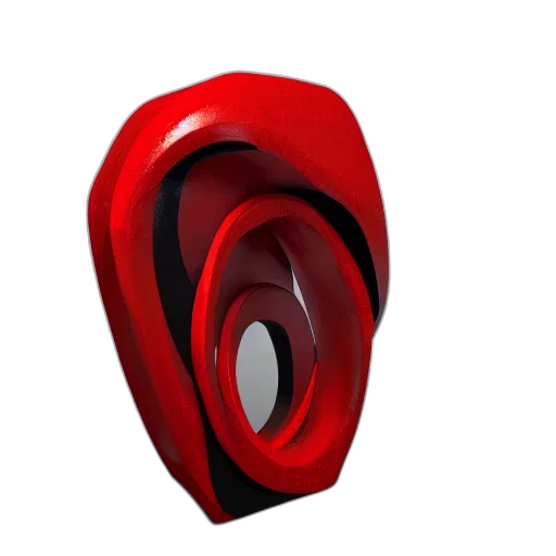jewelry, mask, shoes, furniture, 3d render, photorealistic, concept art, red transparent PNG cut-out