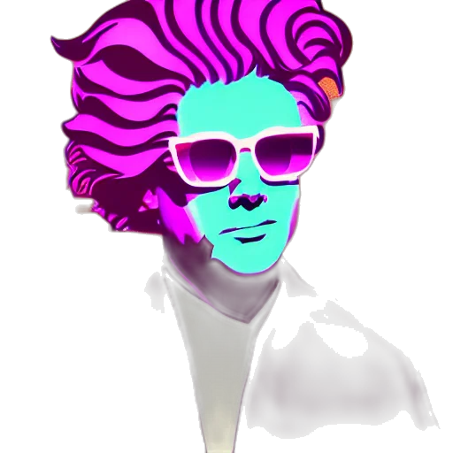 hair, face, mask, crown, vaporwave, cyberpunk, concept art, pixel art transparent PNG cut-out