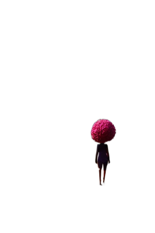 umbrella, staff, hair, hat, 3d render, concept art, pixel art, photorealistic transparent PNG cut-out