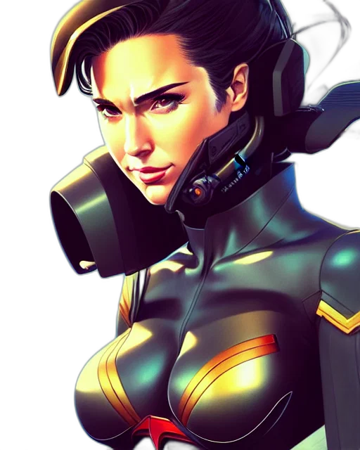 robot, face, cyberpunk, comic book art, concept art, fantasy art, golden, pilot transparent PNG cut-out