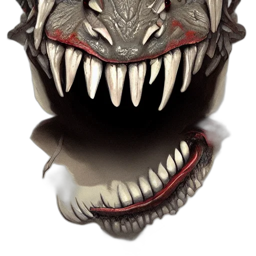 mask, dragon, creature, face transparent PNG cut-out