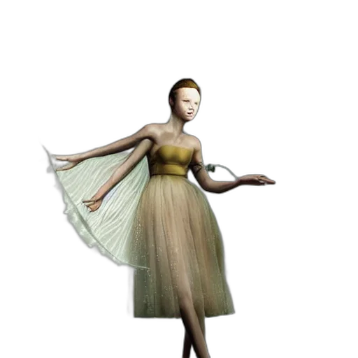 dress, robot, staff, crown, concept art, 3d render, fantasy art, photorealistic transparent PNG cut-out