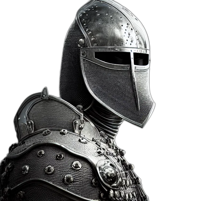 mask, sword, weapon, robot, 3d render, concept art, fantasy art, photorealistic transparent PNG cut-out