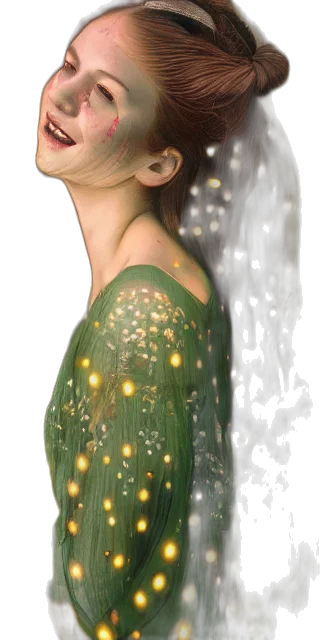dress, face, crown, jewelry, photorealistic, fantasy art, concept art, 3d render transparent PNG cut-out