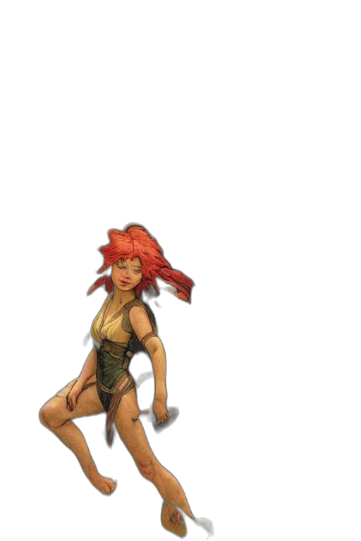 staff, dress, concept art, 3d render transparent PNG cut-out