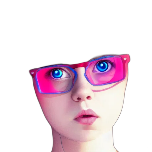face, mask, robot, creature, 3d render, anime, concept art, photorealistic transparent PNG cut-out
