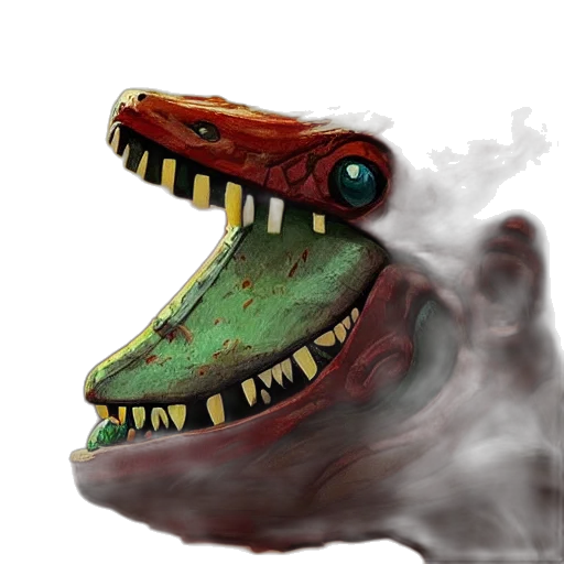 dragon, mask, creature, face transparent PNG cut-out