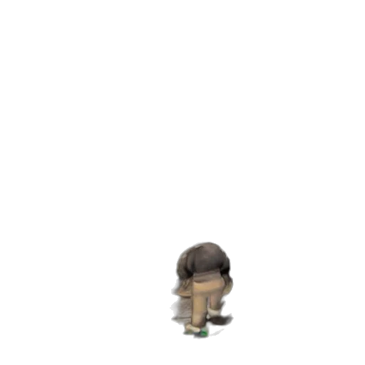 robot, hat, creature, staff transparent PNG cut-out