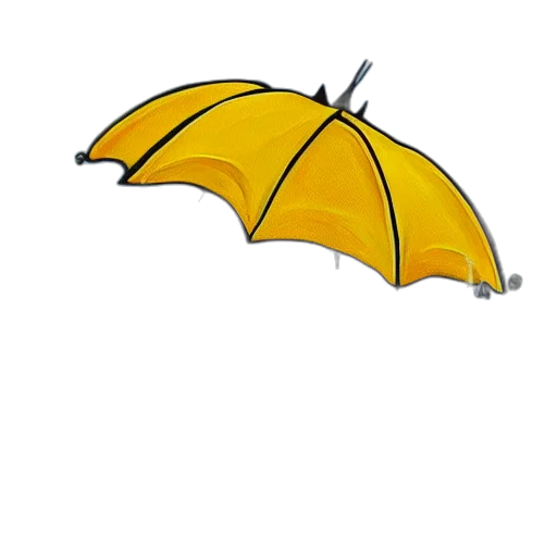 umbrella, staff, hat, jacket, 3d render, photorealistic, concept art, rain transparent PNG cut-out