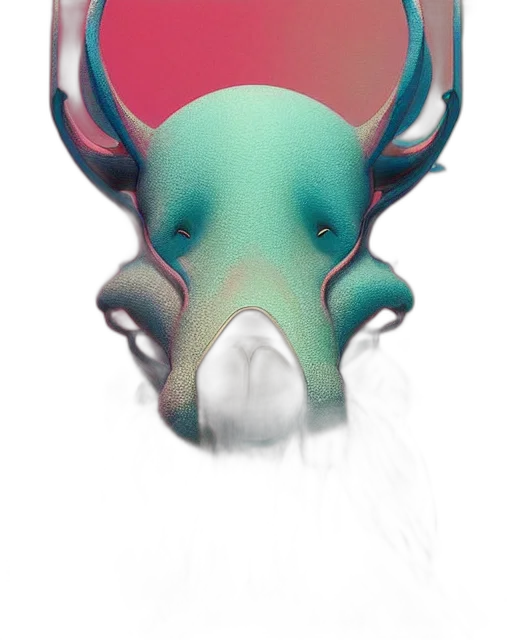 mask, dragon, creature, face transparent PNG cut-out