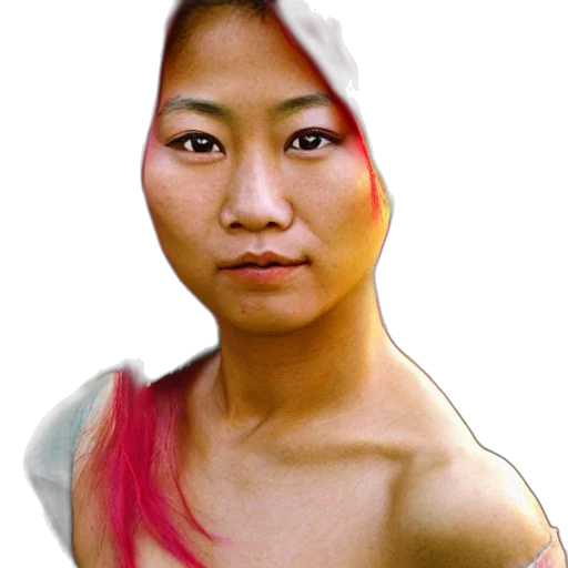 face, hair, mask, dress transparent PNG cut-out