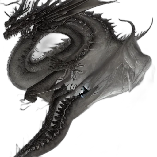 dragon, creature, weapon, staff, concept art, fantasy art, photorealistic, comic book art transparent PNG cut-out