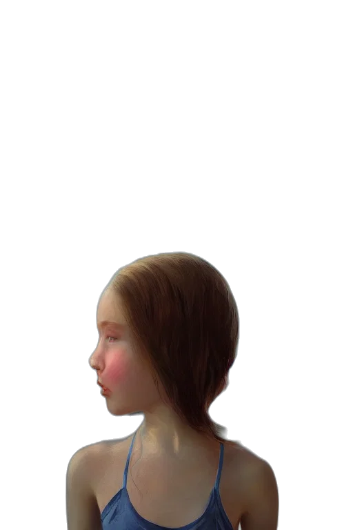 face, hair, crown, mask, oil painting, photorealistic, concept art, pixel art transparent PNG cut-out
