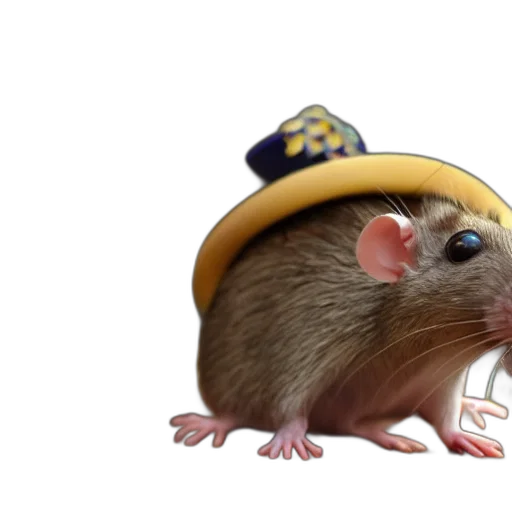 hat, animal, staff, creature transparent PNG cut-out