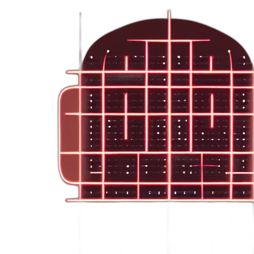 cyberpunk, outer space, red, head transparent PNG cut-out