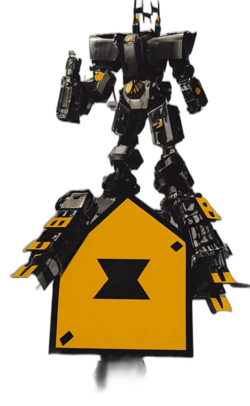 robot, weapon, concept art, 3d render transparent PNG cut-out