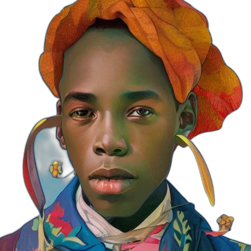 face, crown, hat, jacket, photorealistic, concept art, oil painting, fantasy art transparent PNG cut-out
